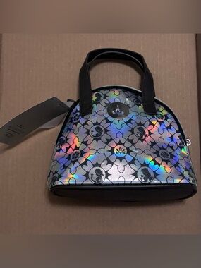 Holographic Disney 100 Silver Satchel Handbag - Disney Princess